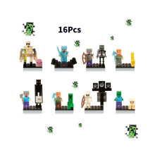 (Stijl D) 8 stks Minecraft My World Minifiguur Fit Bouwsteen Constructie Kinderen Speelgoed