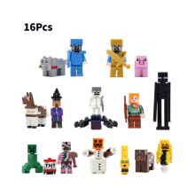 (Stijl C) 8 stks Minecraft Mijn Wereld Minifiguur Fit Bouwsteen Constructie Kinderen Speelgoed