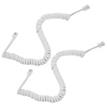 (As show, One size) 2pcs Telephone Cords Phone Cords Handset Cords Coiled Telephone Handset Cord