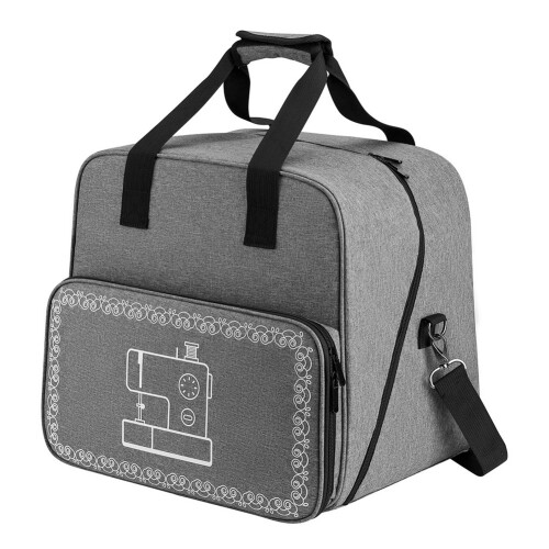Large Sewing Machine Bag Storage Tote Multi-Functional Portable Organizer for Accessories-Grey 1