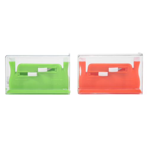 2Pcs Automatic Needle Threader,Sewing Tool Threader,Automatic Threaders for Hand Sewing (Green+Orange) 2