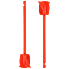 Harsmixer peddels, epoxy-opzetstuk voor boor, herbruikbare verfroerder booropzetstuk (2 stuks)