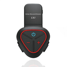 Casco de motocicleta LX1 de verano con auriculares Bluetooth especiales, portátil, inteligente, con cancelación de ruido, para llevar, color rojo