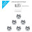 Airless Tip Seals for Machine Tips Reversible Paint Nozzle Gasket (12 Pcs) 3