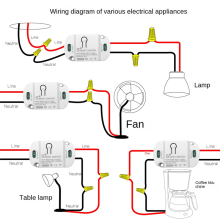 Interrupteur intelligent Tuya Wifi 10 A, minuterie sans fil, éclairage LED, application Life, module d'automatisation à commande vocale