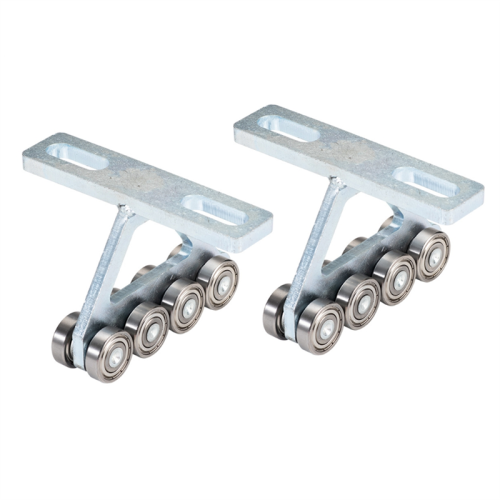 Carrinho de elevação de 2 peças para elevação elétrica PA200-1000, conjunto de 8 rodas, canais de suporte de 1-5/8 polegadas 1