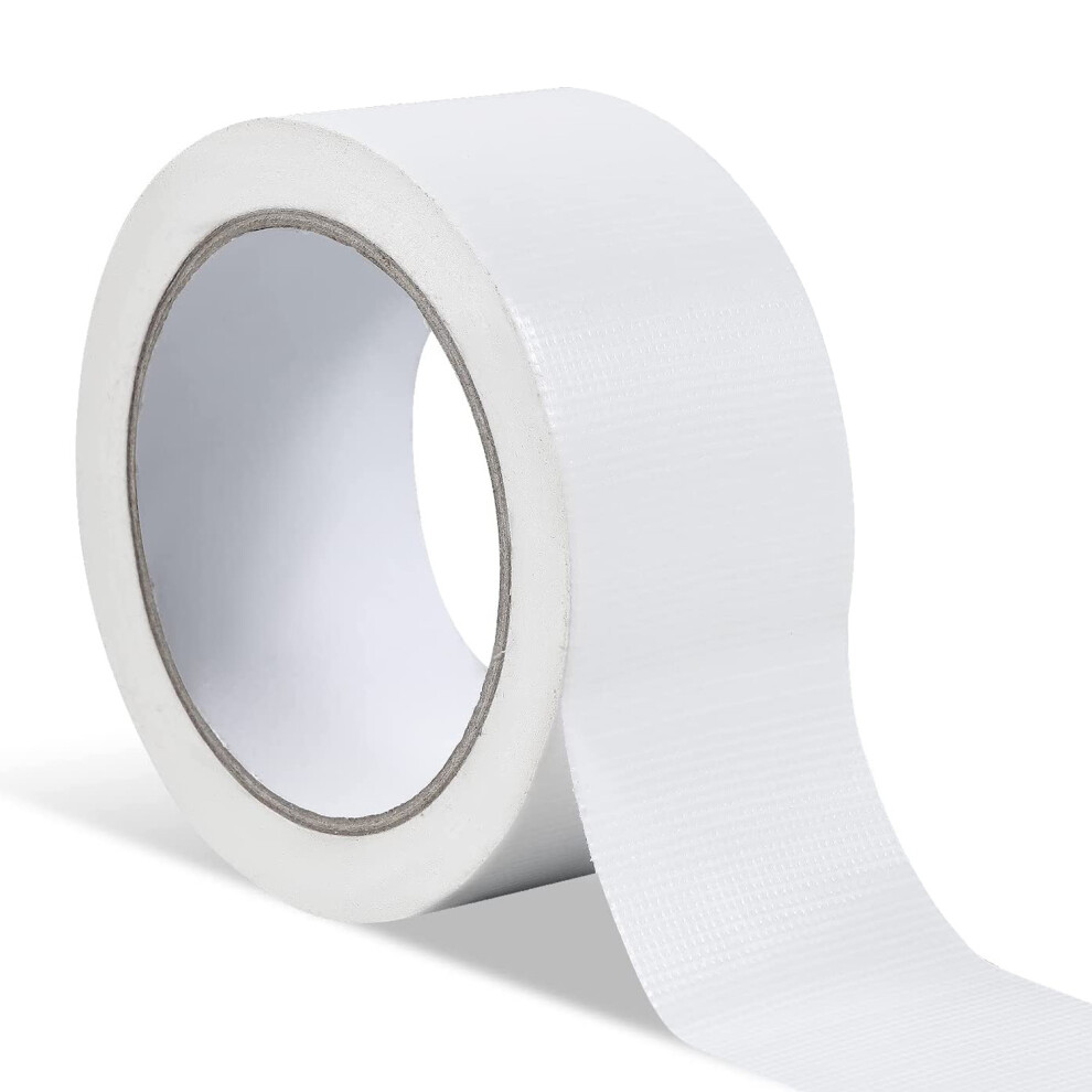 Window Weather Tape, Sealing Plastic Waterproof, No Residue Sealant Strip (White)