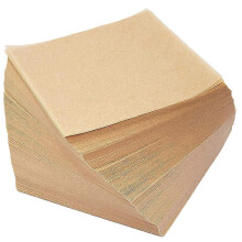 (As show, One size) 500pcs Hamburger Patty Sheets Paper Nonstick Paper Squares Sheets Cookies Separating Paper