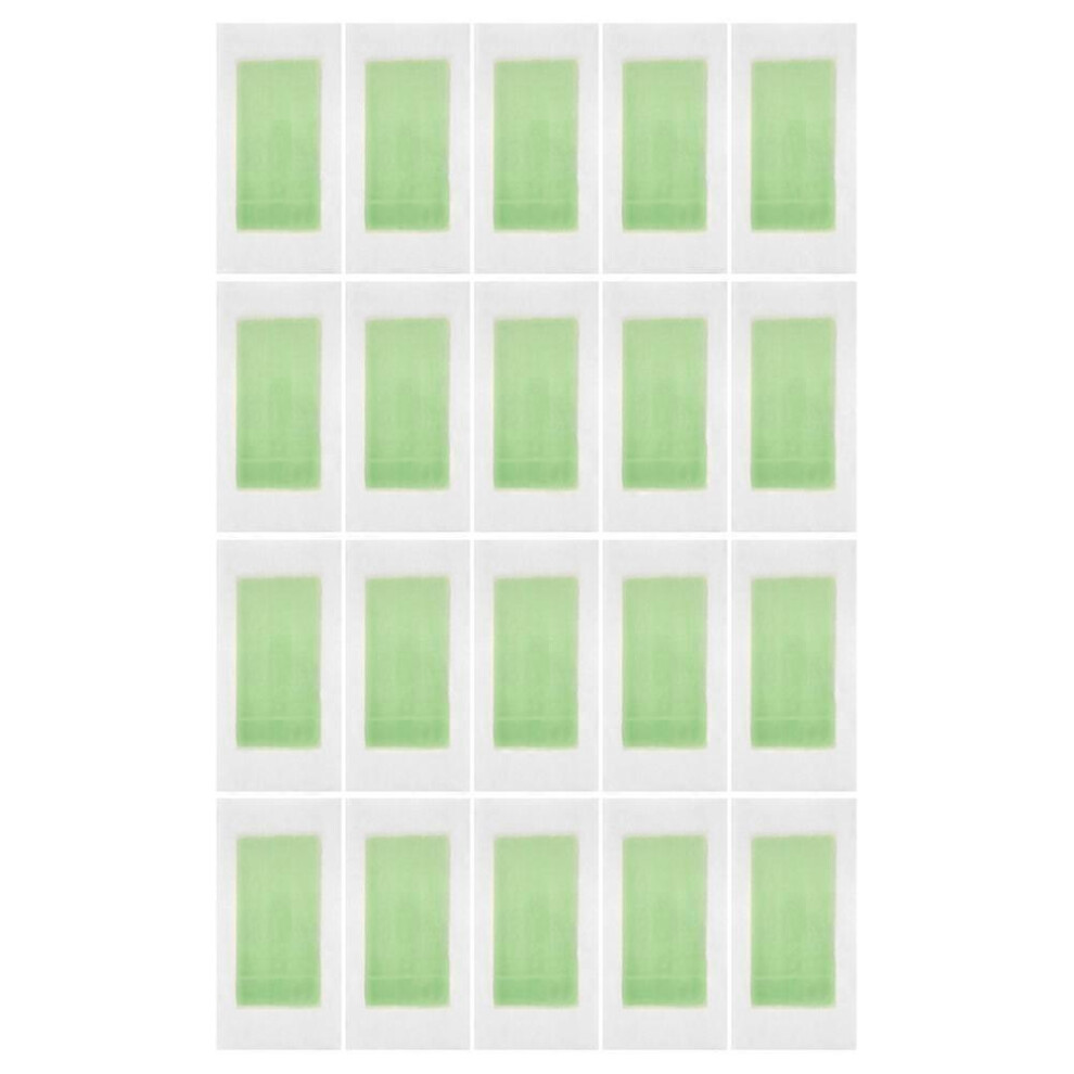 (As show, One size) 20pcs Wax Strips Hair Removal Waxing Strips Non-Woven Wax Strip for Body Face