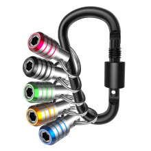 Bit Holder Keychain, 5Pcs 1/4 Hex Shank Impact Drill Keychain Quick Change Connect Screw Adapter