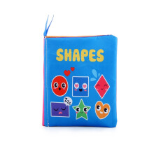 (Vormen) Tactiele babystijl Zachte stoffen boek Baby's vroege cognitieve educatieve benodigdheden