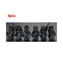 (6 stuks Gun) Forces Speciale Militaire Wapen Bouwstenen Gemonteerd Kinderen Geschenkspeelgoed