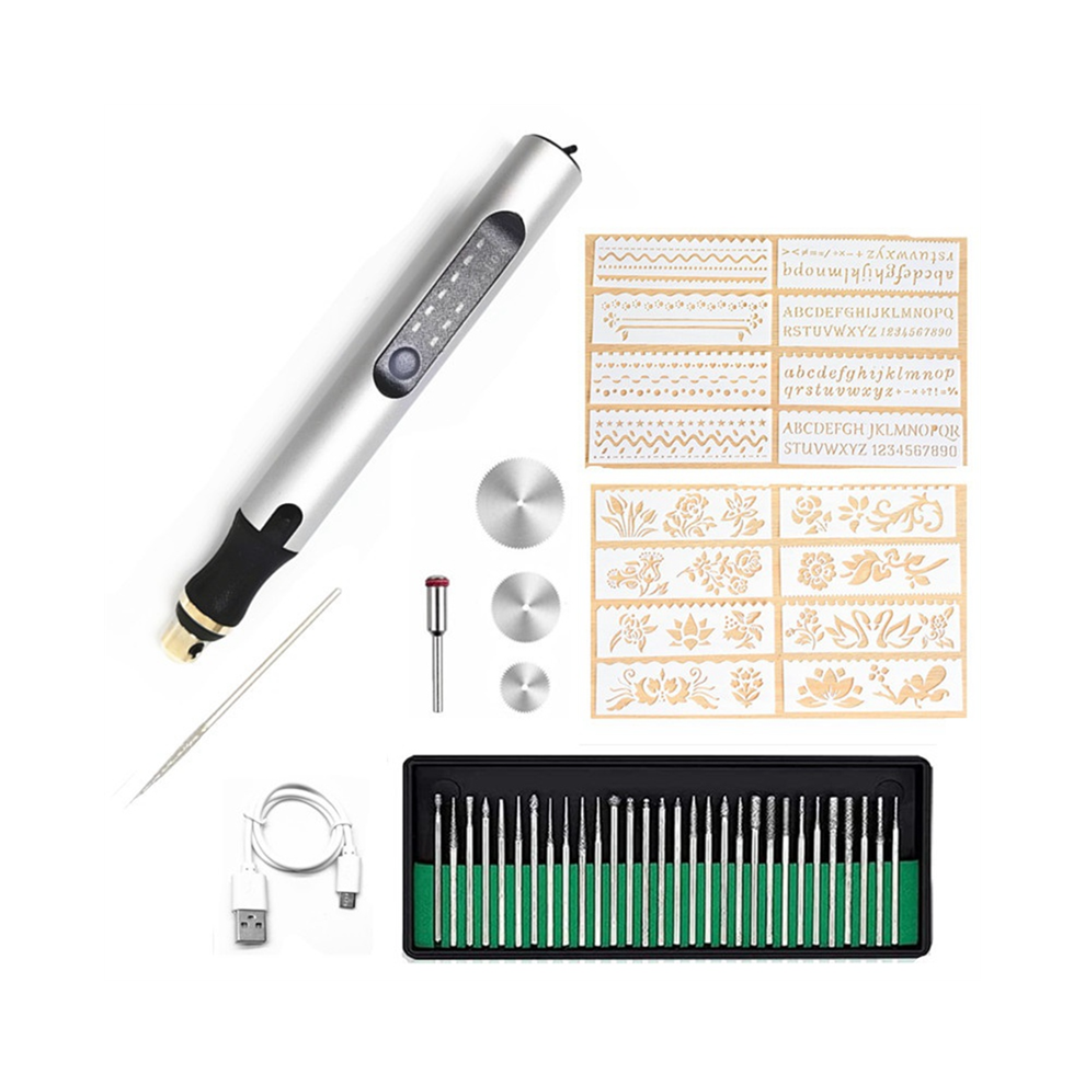 Electric Engraving Pen Tool Set Micro-Engraver Diy Rotary For Carving,Wood,Metal,Ceramic 4853572044813