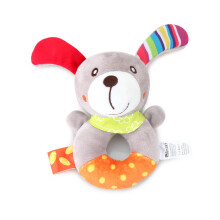 (Hond) Cartoon schattig dier handbel ronde handbel baby baby grijpgeluid knuffel