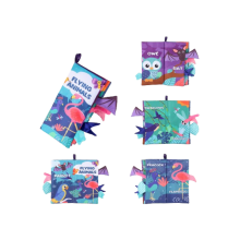 (Vliegend dier) Hoogwaardig babystofboek met boeiende visuele en tactiele kenmerken