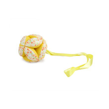 (Geel) Nieuwigheid Baby Doek Handgreep Bal Baby Peuter Kinderen Rammelaar Lint Speelgoed