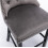 (Grey) Set of 6 Velvet Kitchen Breakfast Bar Stools 7