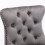 (Grey) Set of 6 Velvet Kitchen Breakfast Bar Stools 8