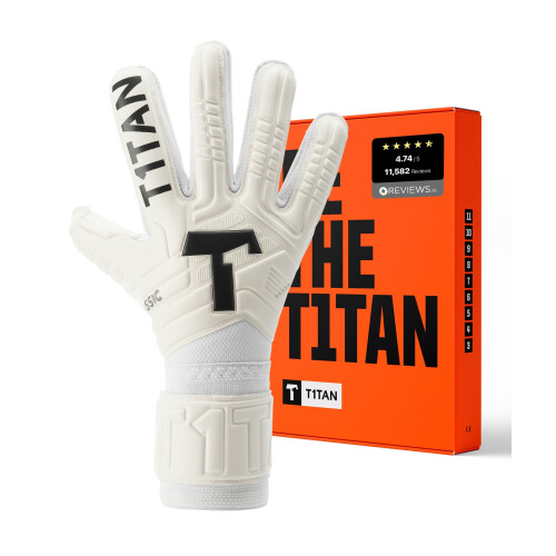 T1TAN Classic 1.0 White-Out - Γάντια Τερματοφύλακα - Χωρίς Προστασία Δακτύλων - Μέγεθος 10
