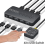 KVM Switch USB Shared Controller Adapter 4 Inputs Outputs for Laptop Computer Printer Keyboard Mouse Monitor 6