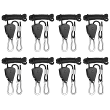 Lot de 8 cintres réglables pour lampes de culture de 1/8 po, longueur 2,4 m, robustes, pour tente et jardinage