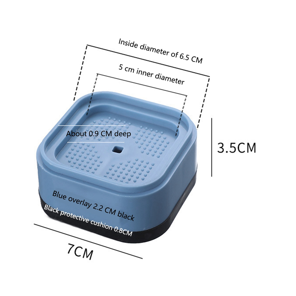 32-Pack Stackable Furniture Risers 1.38 in Heavy-Duty Bed/Desk Leg Lifts - Nonslip, Adjustable, Fits 1.97 in Diameter Legs