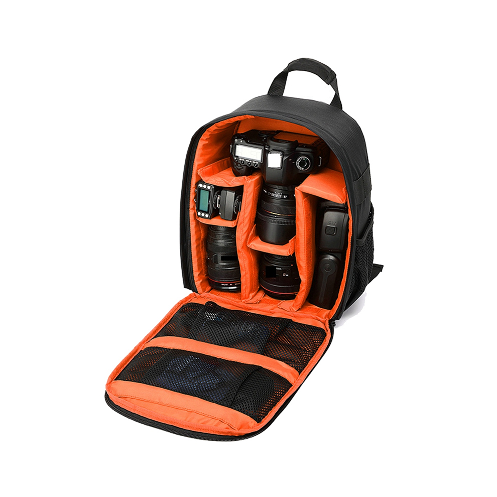 Multi-Functional Camera Backpack, Waterproof Outdoor Bag For Hiking Travel Sprots- Orange 4853572051071