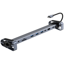 USB C HUB Typ Zu-Kompatibel 3,5 Mm Audio Jack 3,0 Adapter 10 In 1 Dock Splitter Laptop Stand