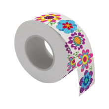 1 rolo de adesivos de borda de quadro de avisos com flores, quadros decorativos, paredes, mesas, janelas, portas de 65,6 pés