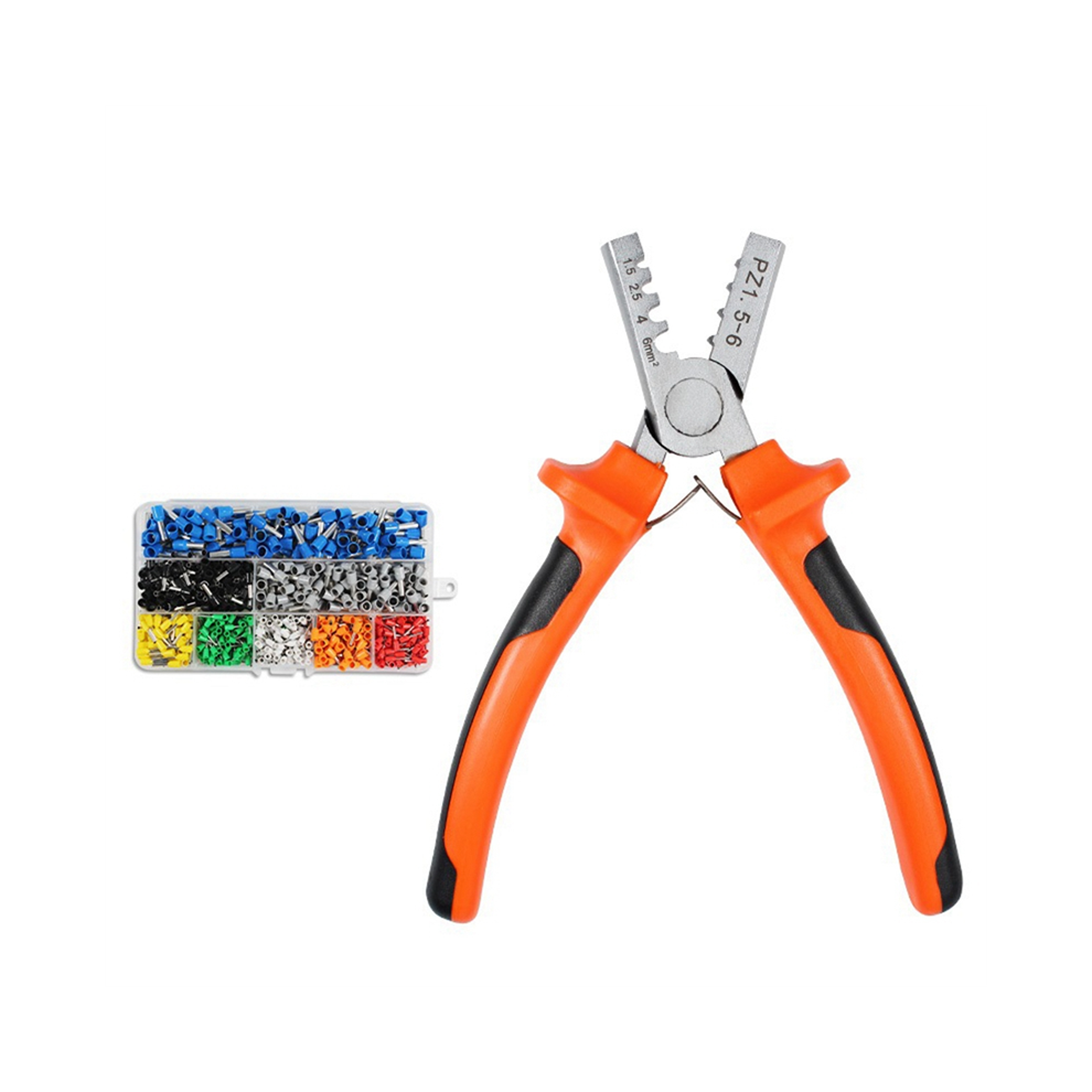 De PZ1.5-6 Mini Draagbare Krimptangset Wordt Gebruikt Voor GeïSoleerde En Niet-GeïSoleerde Ferrule-Aansluitbuizen-image