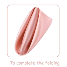 24 Pcs Satin Napkin Square Dinner Napkins Soft Table for Romantic Decoration Rose Gold
