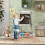 AIYAPLAY Double-Sided Art Easel for Kids with Paper Roll, Storage Boxes 1