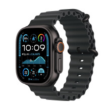 Apple Watch Ultra 2: GPS + Cellular, 49mm Black Titanium Case with Black Ocean Band