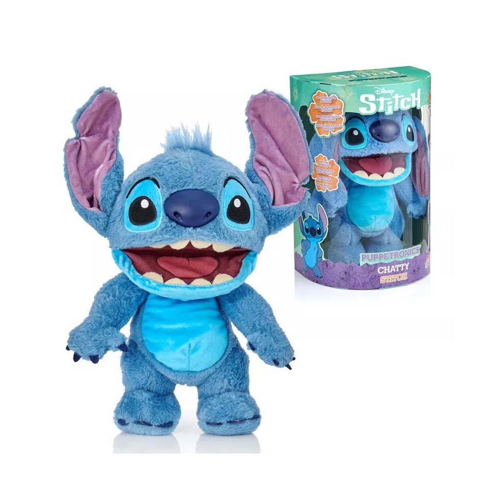 Wws War World Scenics Interactive Mascot Wow! Stuff Disney Real Fx Chatty Stitch Puppet (Dis-1025-01)