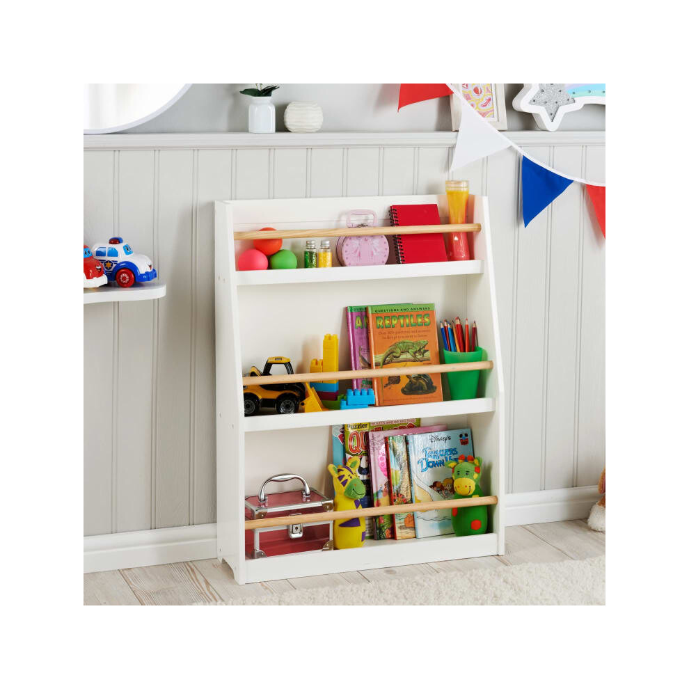 Kid Home 3Tier Bookshelf Great for storing their favourite books-White
