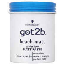 Schwarzkopf Got2b Beach Matt Surfer Look Matt Paste (100 ml)