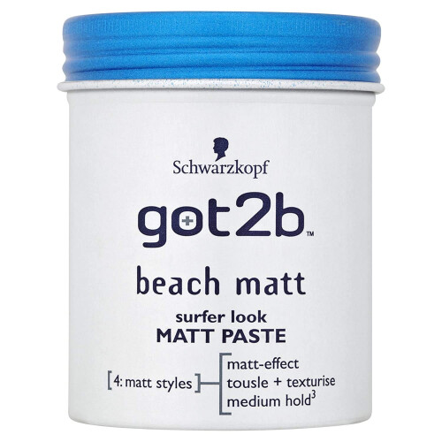 Schwarzkopf Schwarzkopf Got2b Beach Matt Surfer Look Matt Paste 100ml