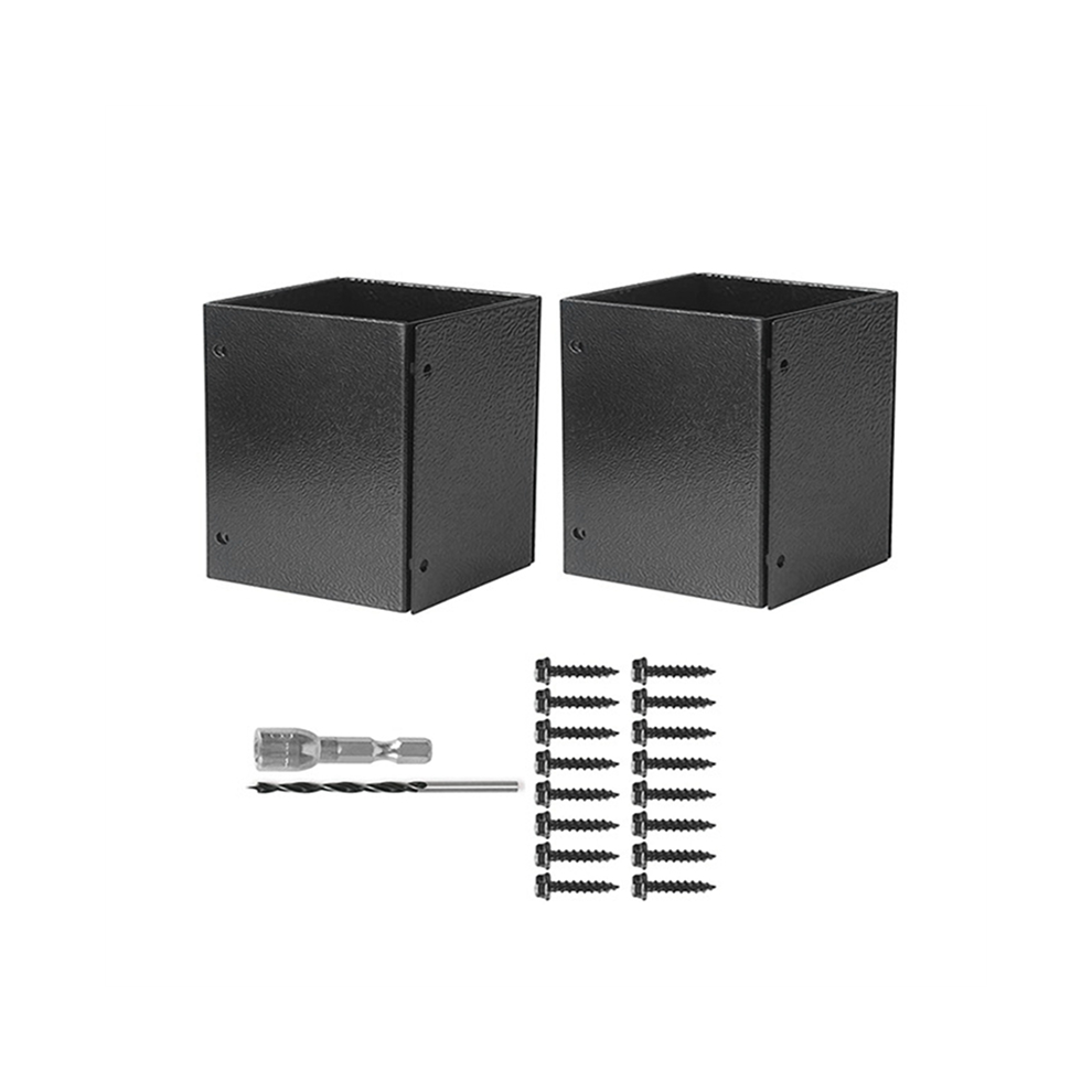 Stainless Steel Adjustable (Range 3.3-6Inch) Post Protector,Protects Wooden Mailboxes Fences From Lawnmower Rain Damage 4853572055741