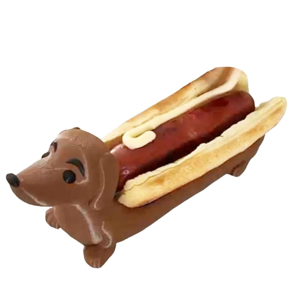 Funny Hot Dogs Serving Tray | Funny Dachshund Snack Tray - Cute and Eye-Catching Hot Dog Holder, for Home, Parties, Restaurants, and Family Gatherings