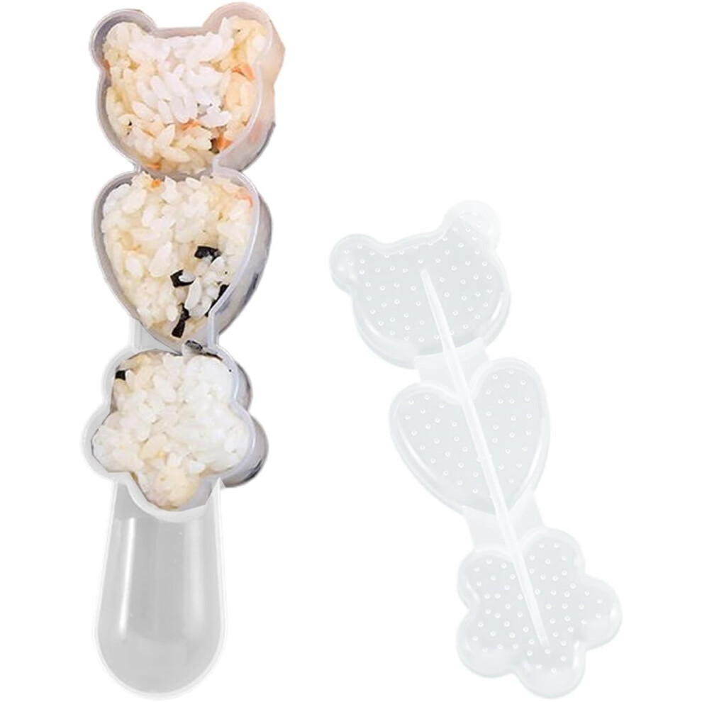 Mould for Rice Balls | Cartoon Star Heart Bear Musubi Maker Mold | Funny Musubi Mold, Sushi Press Mold for Home, School, Studio, Travel-image-OPC-PGWRYZW-NEW