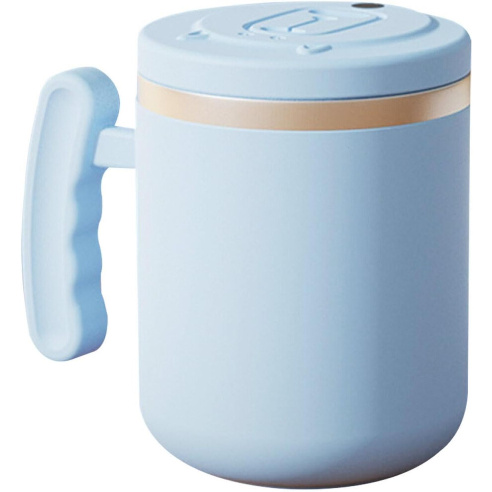 (Blue) Stirring Coffee Mug | Reusable Magnetic Stirring Cup | 400Ml Electric Stirring Coffee Cup, Kitchen Tool For Coffee, Milk, Cocoa Blue