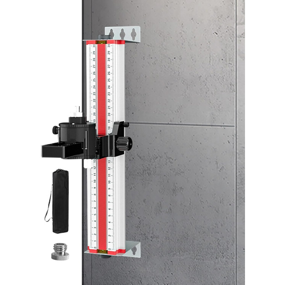 (30cm) Wall Bracket for Leveler,Leveler Holder Wall Brackets - Leveling Tool Support, Aluminum Alloy Leveler Pole, Leveler Bracket Adjustable for Prec