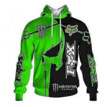 (5XL 205-215CM,XC900149)Men's Hoodie Fash Fox 3d Digital Print Pulr Sleeve Women's Hooded Sport Sweatshirt () Yogu