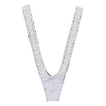 (White)Borat,mankini For Men, Men's Thong Mankini V Sling Straps Costume Underwear