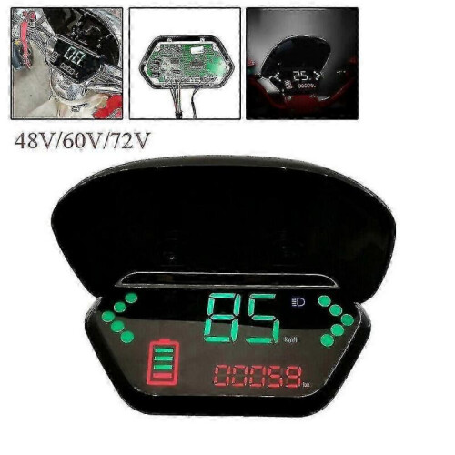 Electric Motorcycle Lcd Display Speedometer 48v/60v Compatible 1