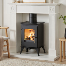 Freestanding 5KW High Efficiency Wood Burning Stove Fireplace with Stove Pipe