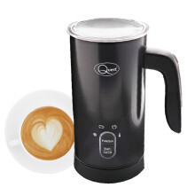 (Black) Quest 34179 Electric Milk Frother / Hot & Cold Coffee Frother / Double Walled Insulation / Non-Stick Easy Clean Interior / 300ml Capacity