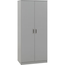 (2 Door Wardrobe) Grey Bedroom Furniture - Bedside Storage Cupboard