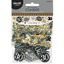 Sparkling Celebration 30th Birthday Confetti - 1,2 unssia. (1 pakkaus) - Tδydellinen merkkipaalujen syntymδpδiviin ja vuosipδiviin