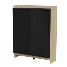 Cama PORTO chest of drawers 100x38x130 oak/black